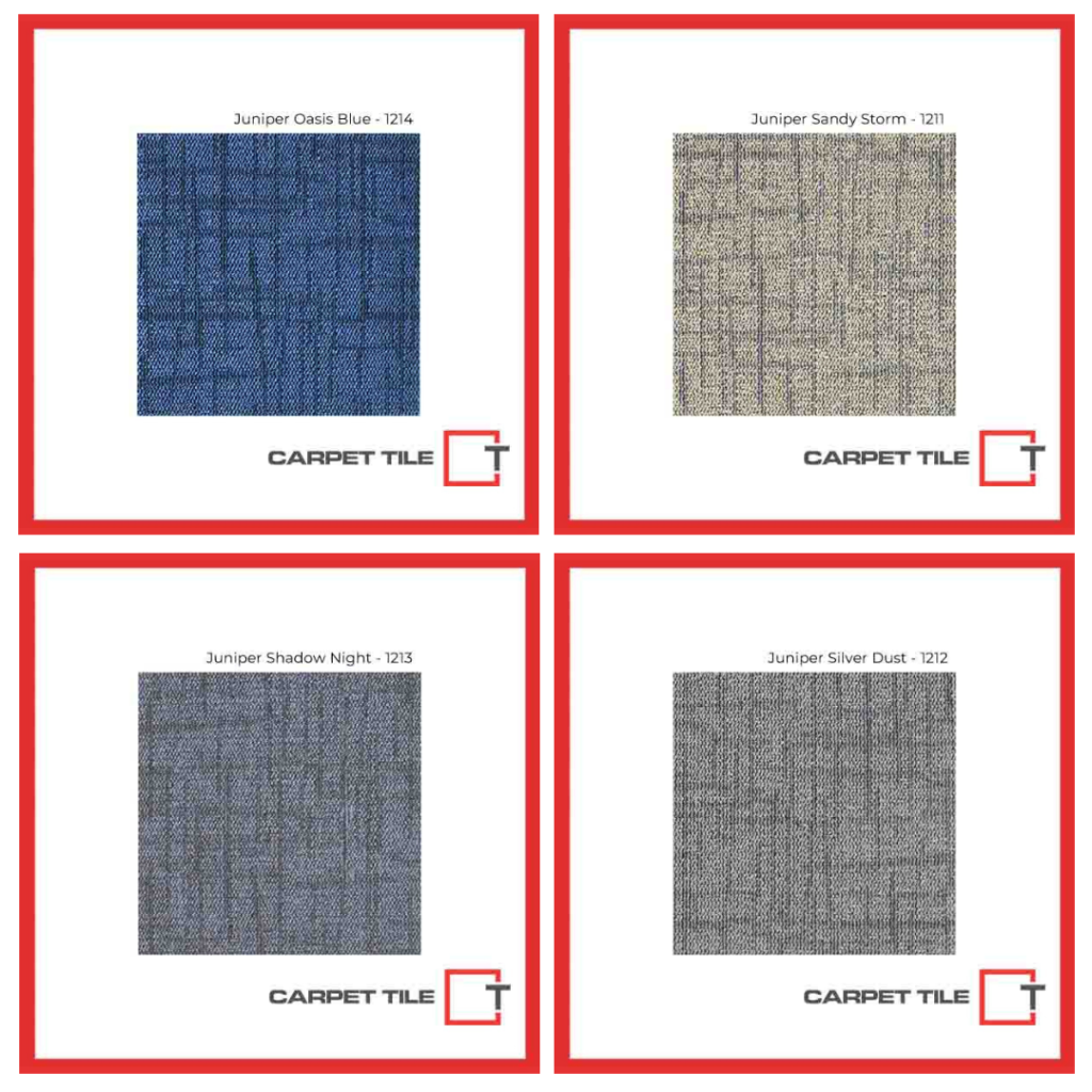office carpet suppliers of 7mm carpet tile all colors for Juniper Series