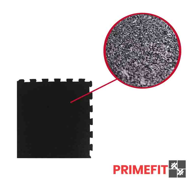 15mm interlocking rubber gym floor mats corner piece close up rough surface