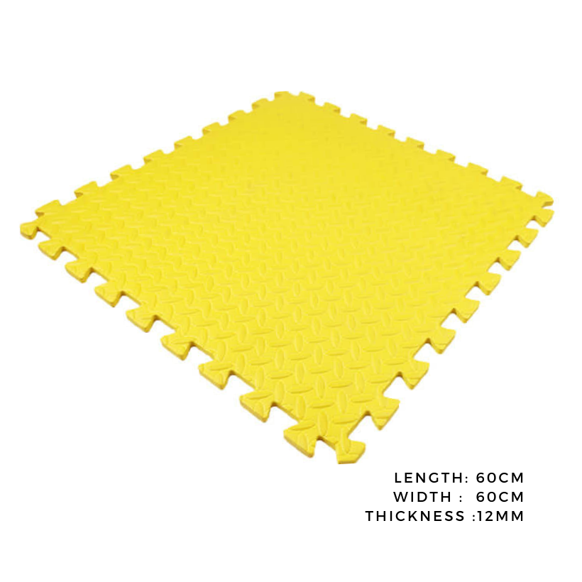12mm Yellow Puzzle Foam Mat/ PlayOn Baby Playmat 60cmx60cm/ LowPrice