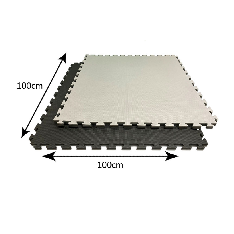 25mm Interlocking Puzzle Foam Mats For Indoor Activities BLACKGREY