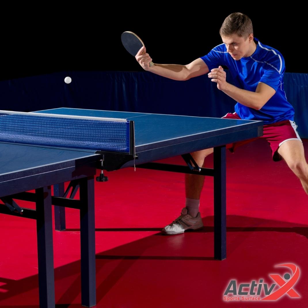 ActivX Green Ping Pong Table Tennis PVC Flooring Mat Solution
