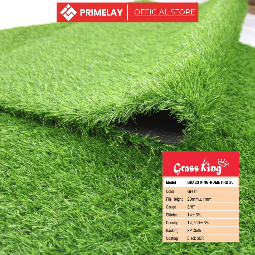 [1m] Home Pro 20mm Fake Grass Carpet Grass King [ 1unit=1mx0.5m
