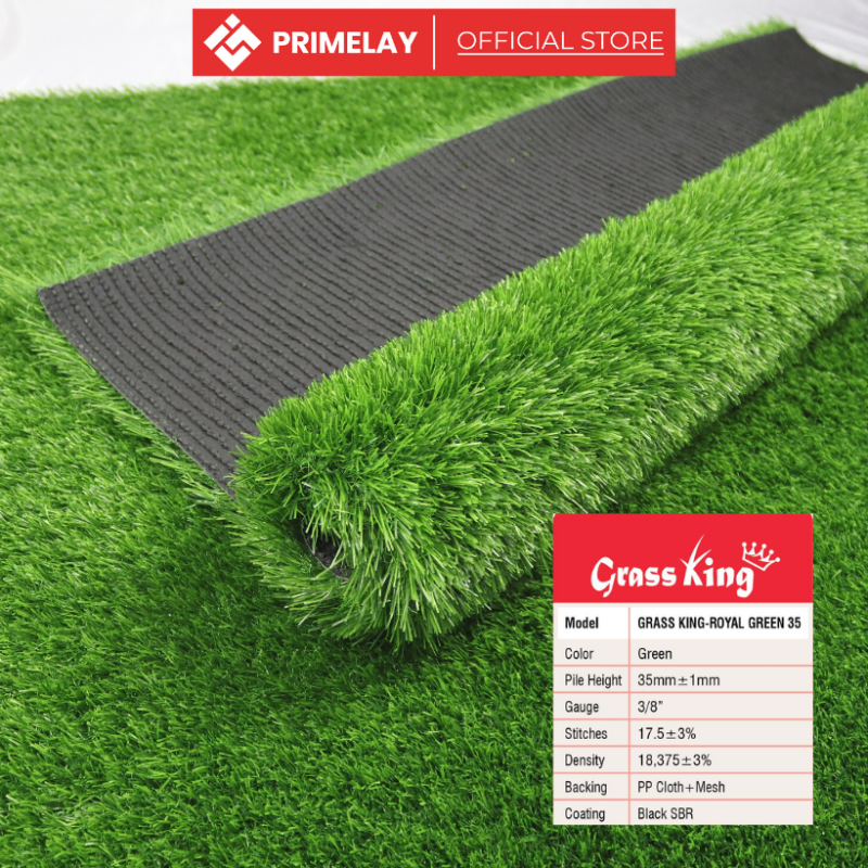 [6.5ft] Royal Green 35mm Carpet Grass in Malaysia [1unit=6.5ft x 1ft