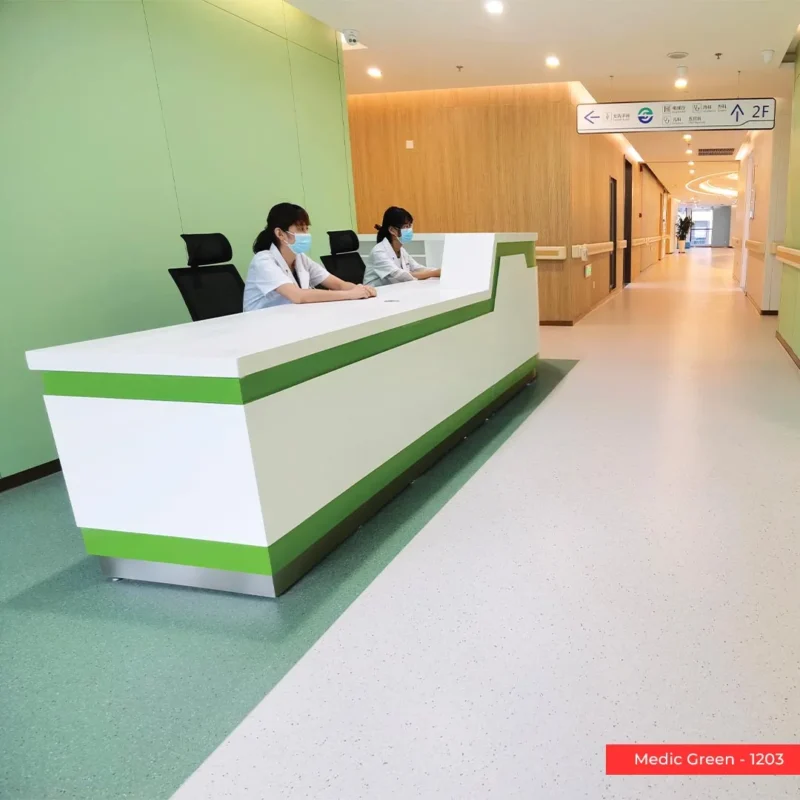 Commercial Sheet Vinyl Hospital Lobby Example Photo