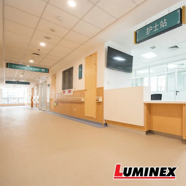 Commercial Vinyl Sheet Flooring Hospital Lobby Main Image