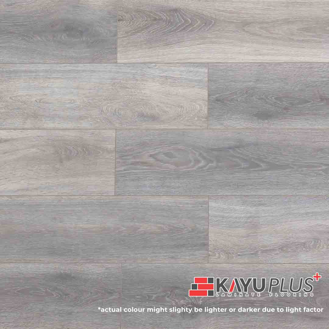Outstanding Durability Laminate Flooring [8mm] | Smokey Grey - 584