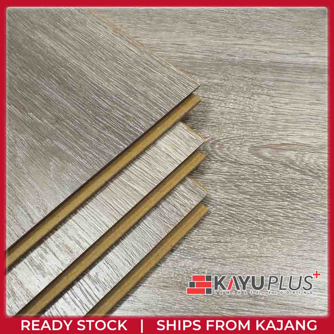 Outstanding Durability Laminate Flooring [8mm] | Smokey Grey - 584