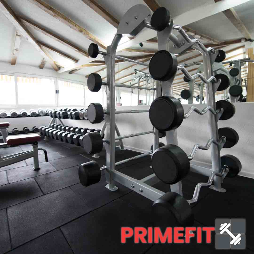 25mm Square Laminated Gym Mat Rubber Tile For DIY Gym and Home Sports