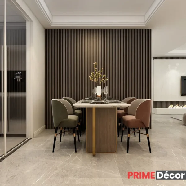 [2.9 meter] Graphite PVC Wall Panel | Laminate Fluted Wall Panel | Wall Accessories