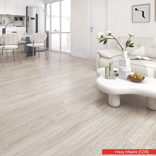 5mm SPC Flooring Hazy Maple Example Photo