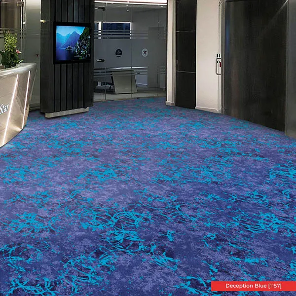 Carpet Roll Example Photo Deception Blue