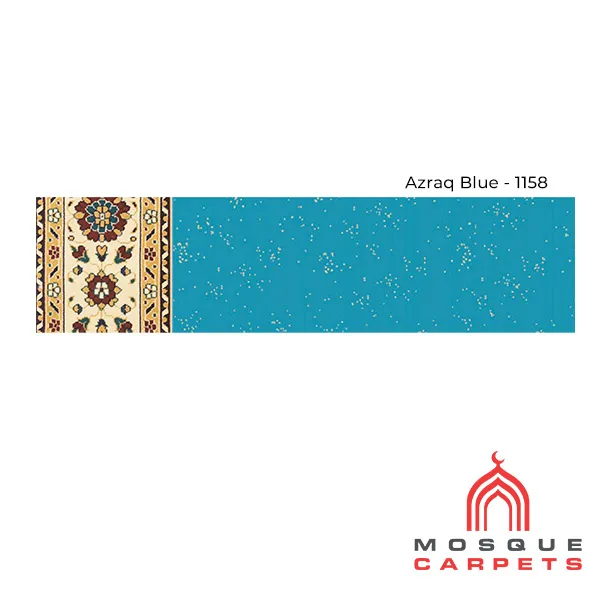 Carpet in Mosque Design Al-Nurayn Azraq Blue Variation