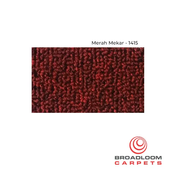 Commercial Carpet Supplier in Malaysia Colour Origin Merah Mekar