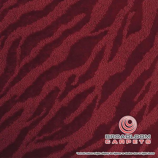 Commercial Hotel Carpet Installation Velvetex Red Panther Close Up