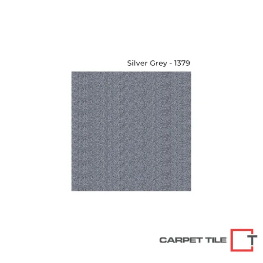 Heavy Duty Commercial Carpet Tiles Colour Nest Silver Grey