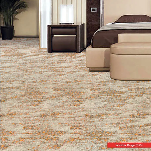 Hotel Carpet Supplier 9mm Winstar Beige Example Floor Photo