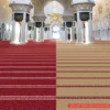 Masjid Carpet Installation Example Photo Design Sufra Gold Qirmizi Maroon