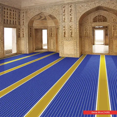 Masjid Floor Carpet Example Photo Zarqa Blue