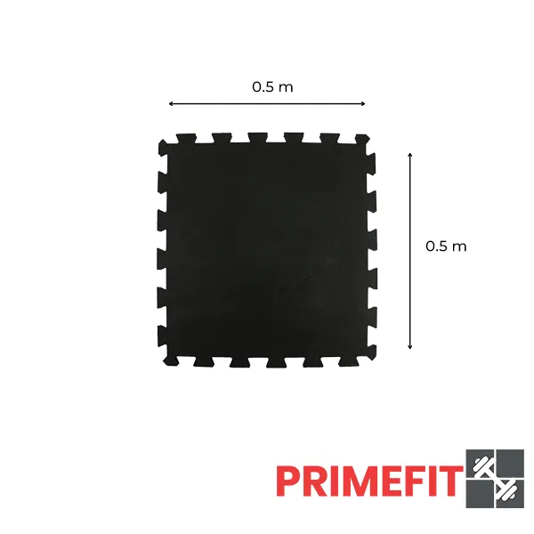 10mm Commercial Gym Flooring Tile Interlocking Size