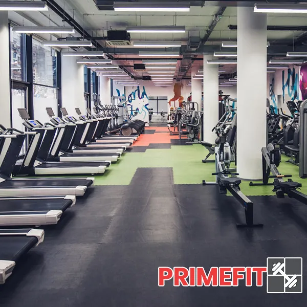 Fitmat Commercial Gym Flooring 10mm Interlocking Square Tile