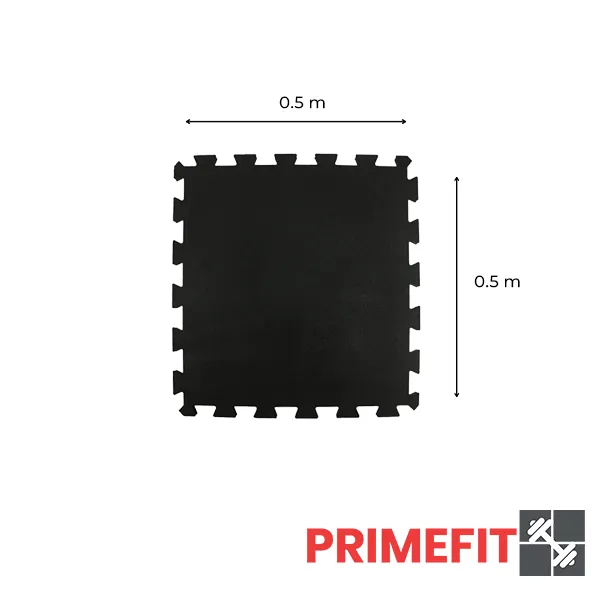 Gym Flooring Interlocking Tile 15mm Sizing Center Piece