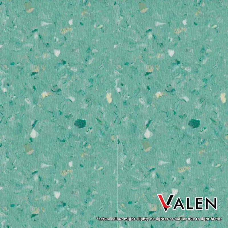 Homogeneous Vinyl Sheet Flooring for Clinic Close Up Color Forest Glade