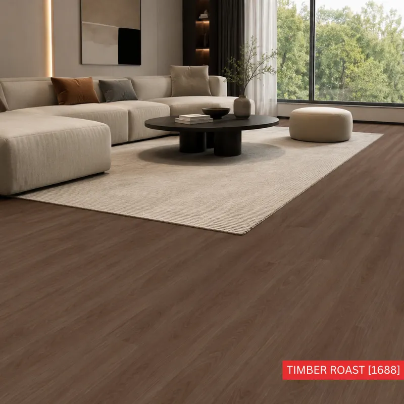 Timber Roast SPC Flooring Malaysia — Primelay Flooring | 4mm Timber Roast - 1688 | Elegant Cliq