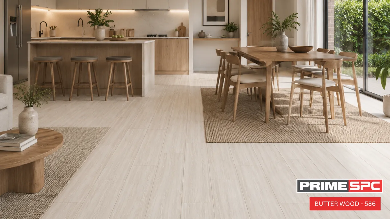 Butter Wood Prime SPC flooring 586 — 5mm SIRIM certified Made in Malaysia — Primelay Flooring