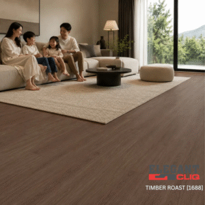 Timber Roast SPC Flooring Malaysia — Primelay Flooring | 4mm Timber Roast - 1688 | Elegant Cliq