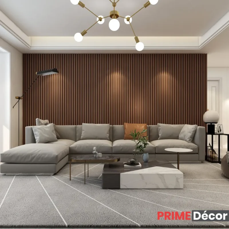 Walnut Wood PVC Wall Panel Wooden Design