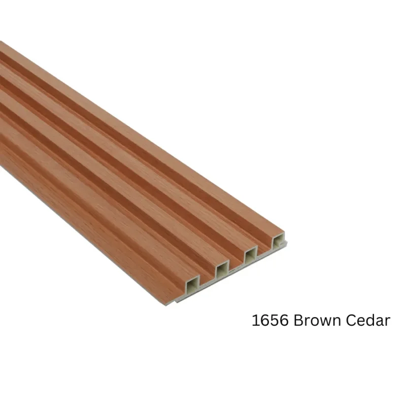 Brown Wood PVC Wall Panel Wooden Design