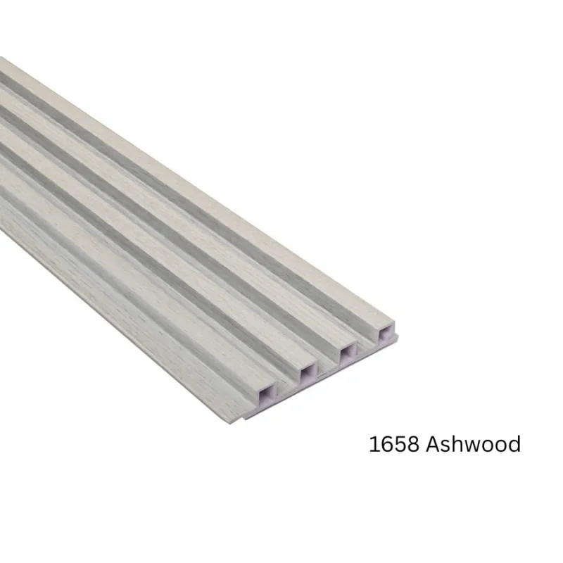 Light Ashwood PVC Wall Panel Wooden Design