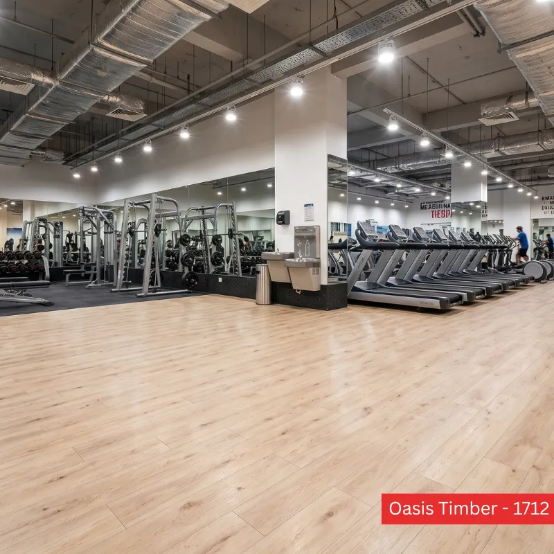 Office Heterogeneous Vinyl Flooring | Oasis Timber - 1712 | ZORA-HET Vinyl Roll