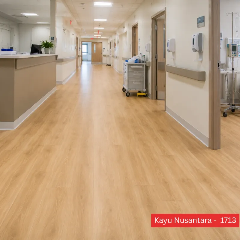 Commercial Heterogeneous Vinyl Flooring Malaysia | Kayu Nusantara -1713 | ZORA-HET Vinyl Roll