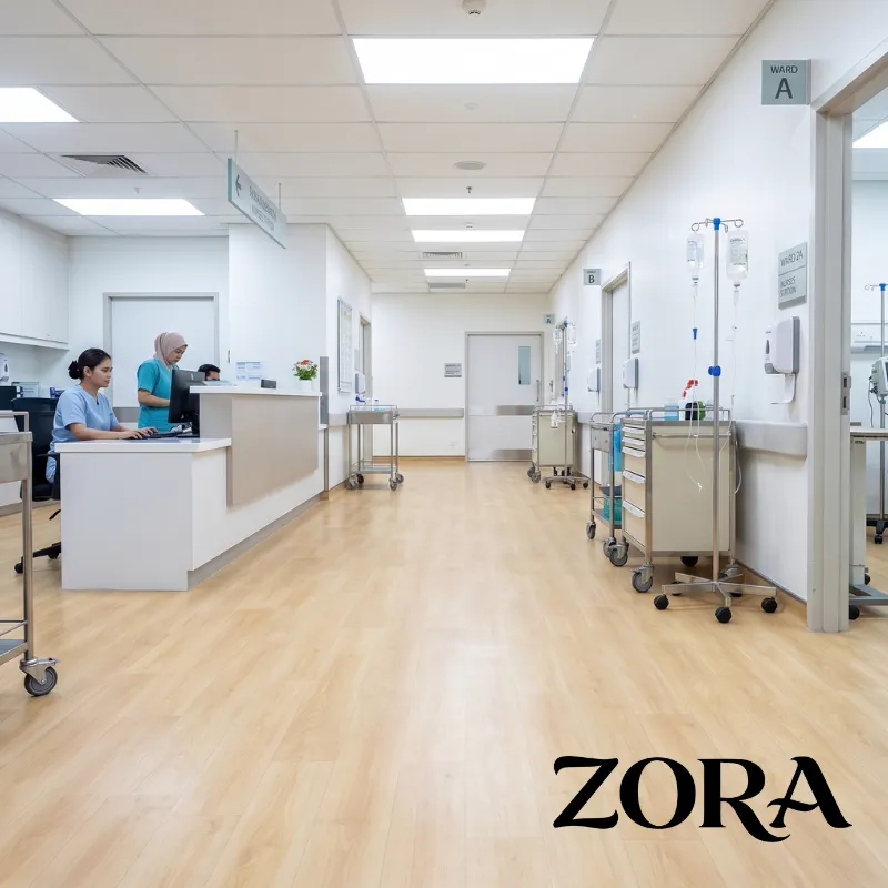 Multipurpose Hall Flooring Supplier Malaysia | Qamar Timber - 1715 | ZORA-HET Vinyl Roll