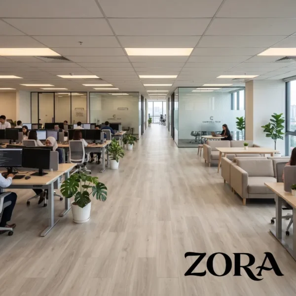 Flooring for High Traffic Commercial Areas | Toren Timber - 1716 | ZORA-HET Vinyl Roll