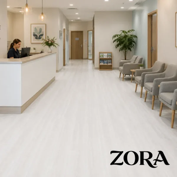 Hospital Corridor Vinyl Roll Flooring | Hayara Oak - 1710 | ZORA-HET Vinyl Roll