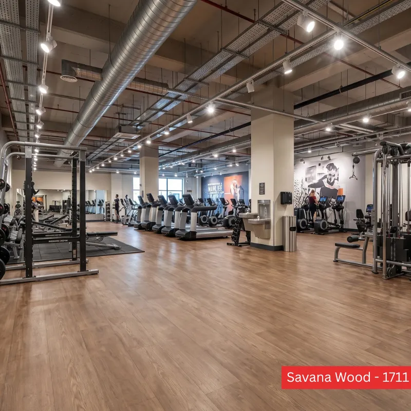 Heavy Traffic Vinyl Flooring | Savana Wood - 1711 | ZORA-HET Vinyl Roll