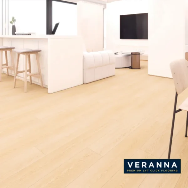 Soft Beige Oak LVT Click Flooring Malaysia | Veranna | Premium LVT Click Flooring Malaysia