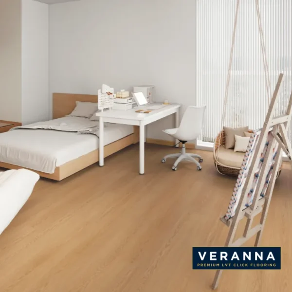 Soft Beige Oak LVT Click Flooring Malaysia | Veranna | Premium LVT Click Flooring Malaysia