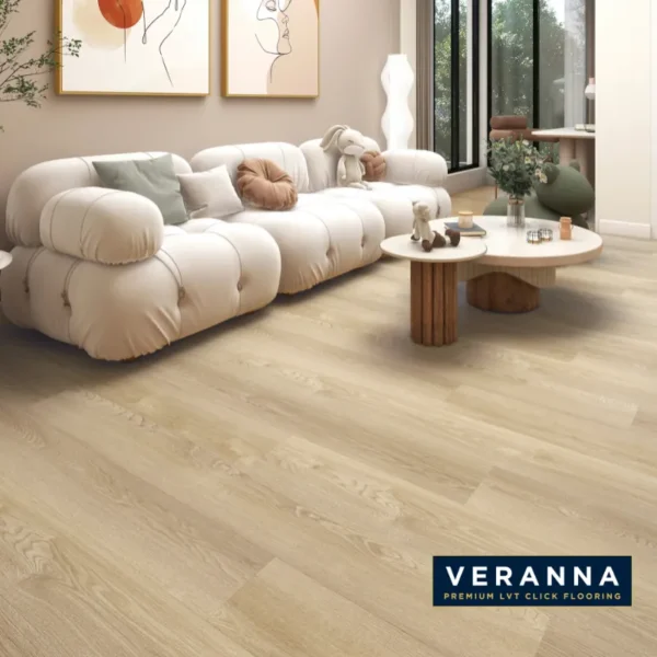 Terra Mite Cream Oak LVT Click Flooring Malaysia | Veranna | Premium LVT Click Flooring Malaysia