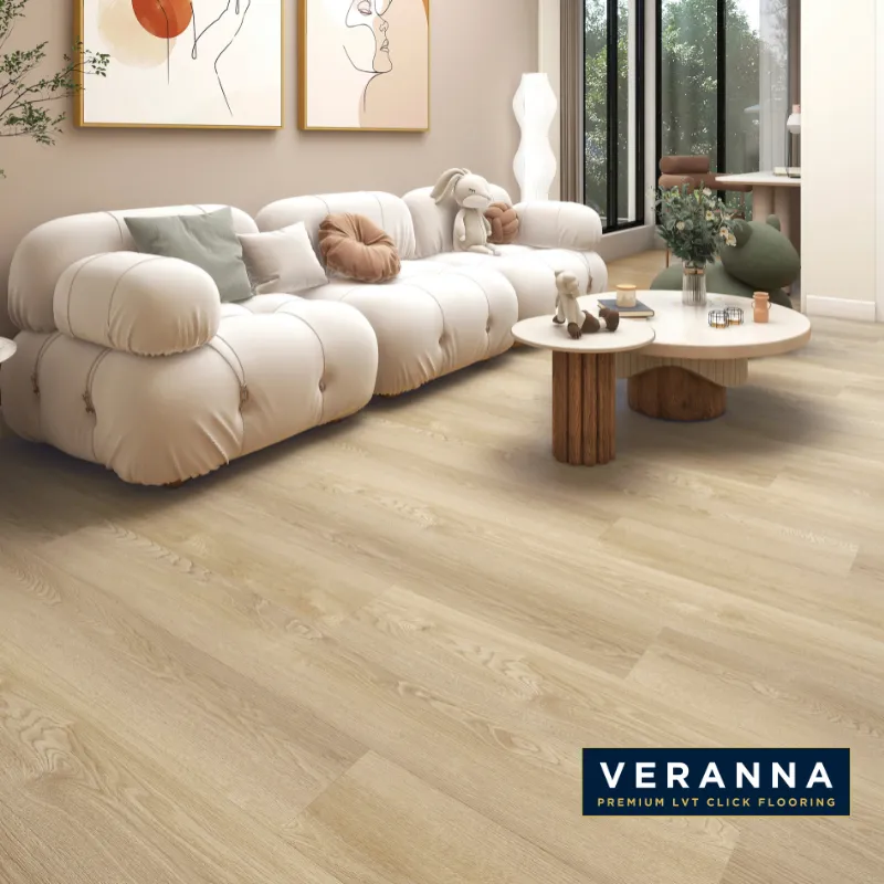 Terra Mite Cream Oak LVT Click Flooring Malaysia | Veranna | Premium LVT Click Flooring Malaysia
