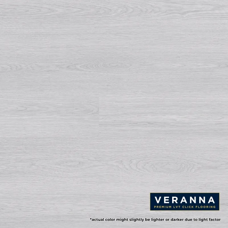 Brume Doux light grey oak LVT click flooring plank by Primelay